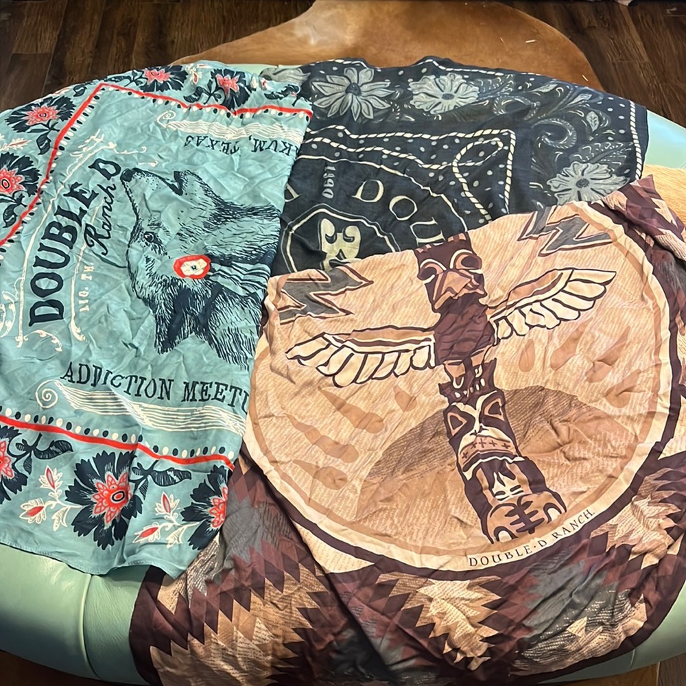 Three Double D Scarves
